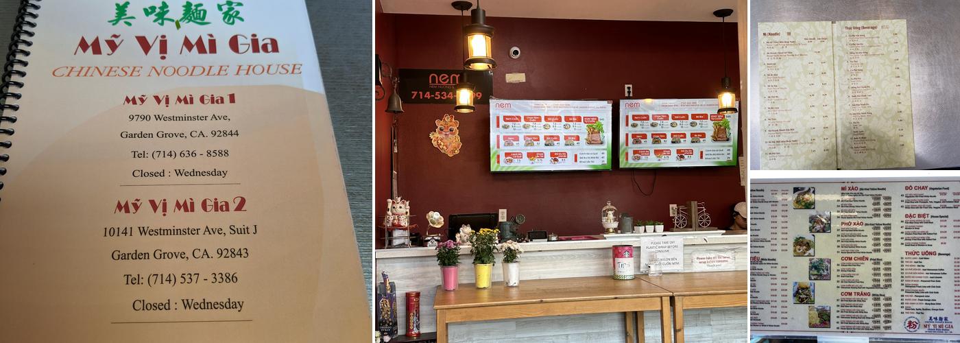 My Vi Mi Gia Restaurant Menu