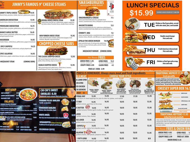 Mythpoint Menu