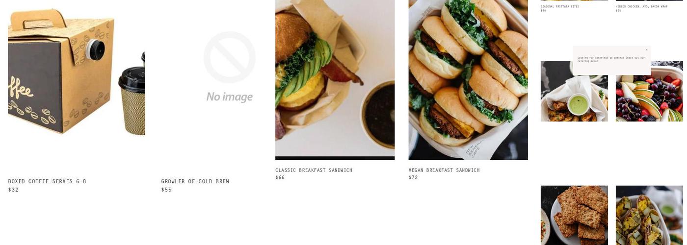 New General Cafe & Coffee Bar Menu