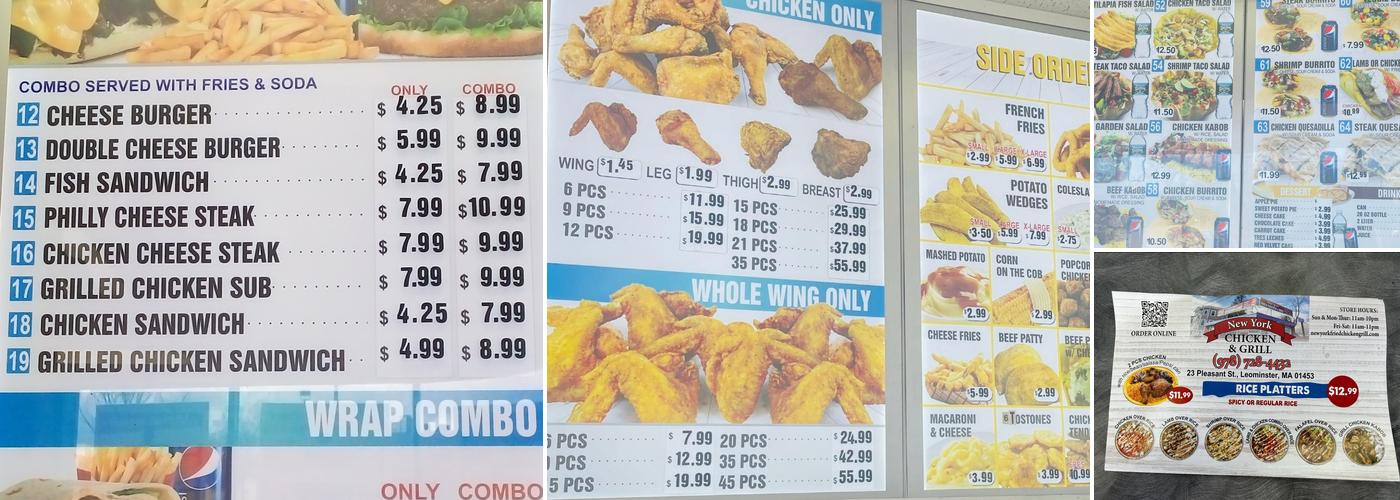 NY Chicken grill & kabob Menu