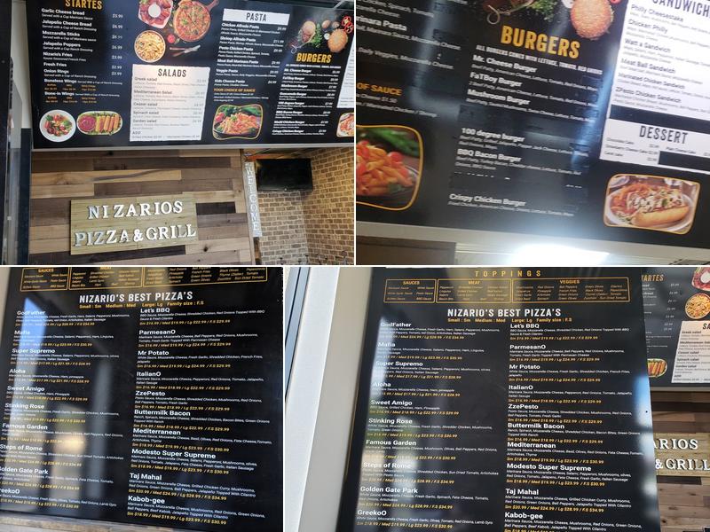 Nizario's Pizza & Grill Menu