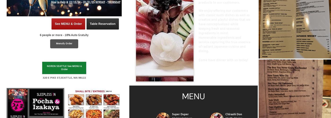 Noren Menu