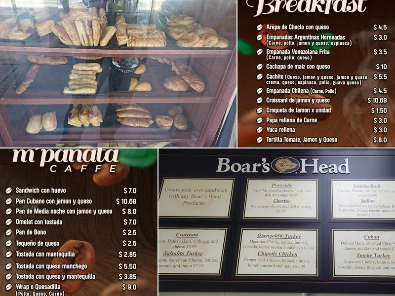 M'PANATA CAFFE LLC Menu