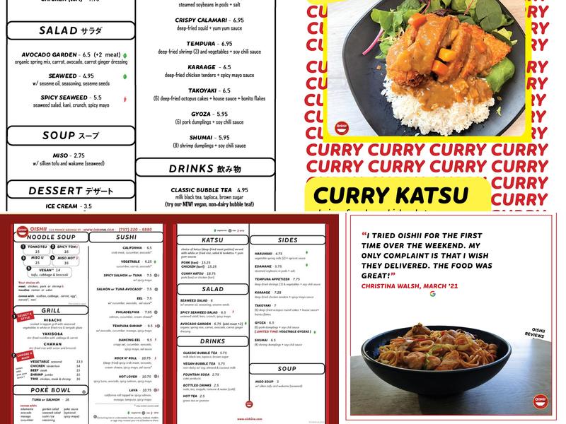 Oishii Japanese Ramen & Hibachi Grill Menu