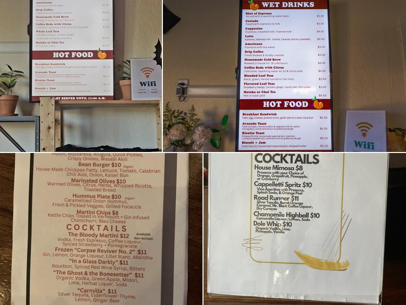 Oscura Menu