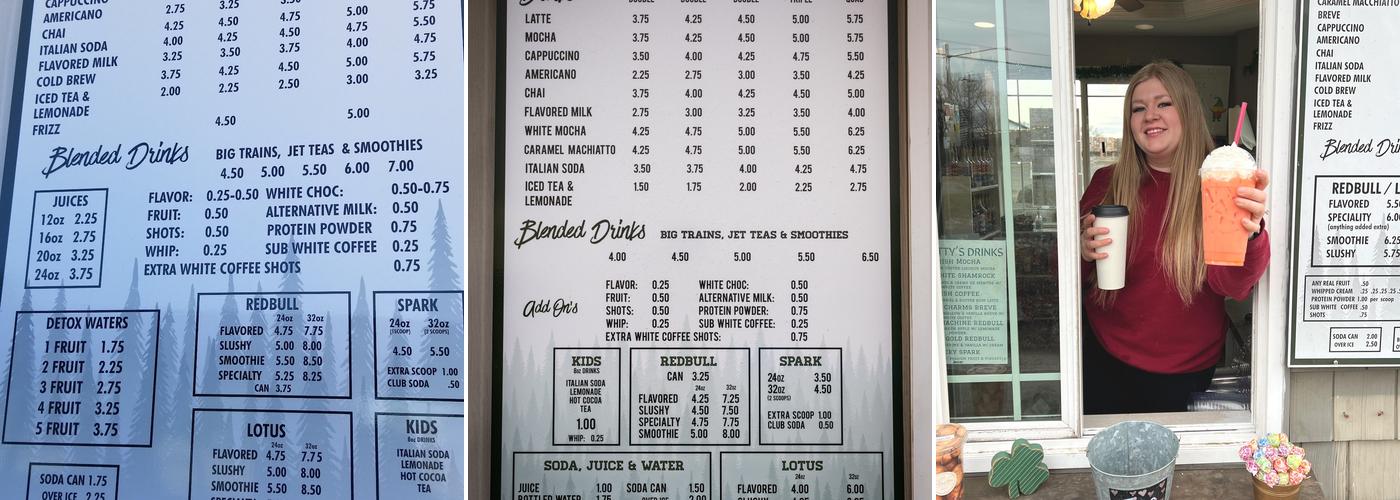 Outback North Espresso Menu