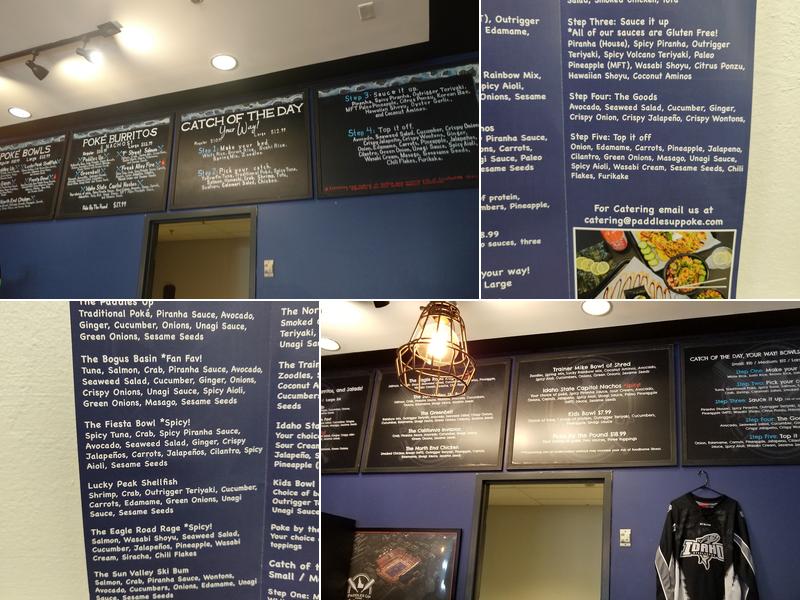 Paddles Up Poké Menu