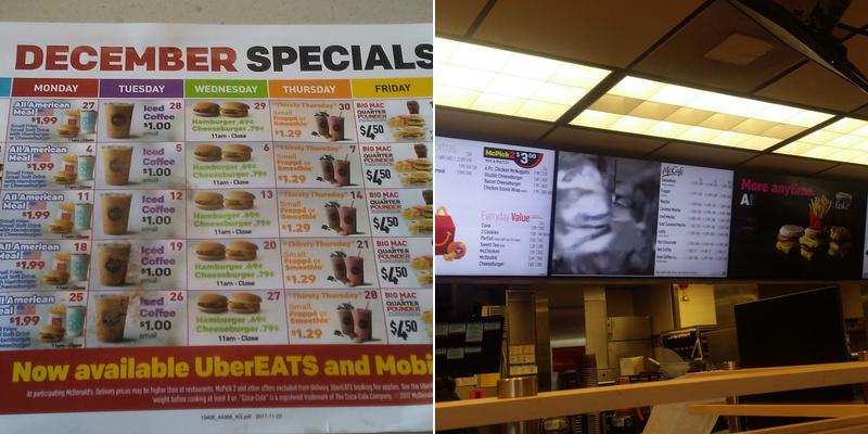 McDonald's Menu