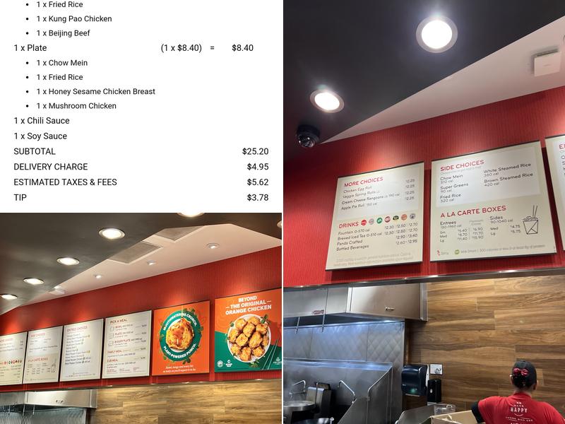 Panda Express Menu