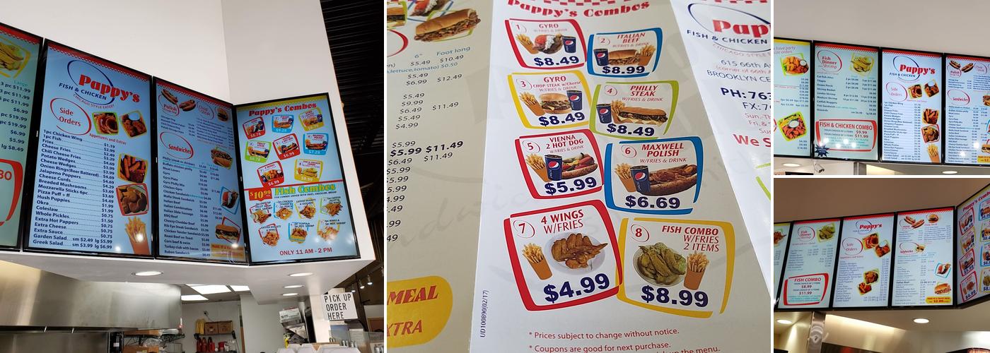 Pappy's Menu