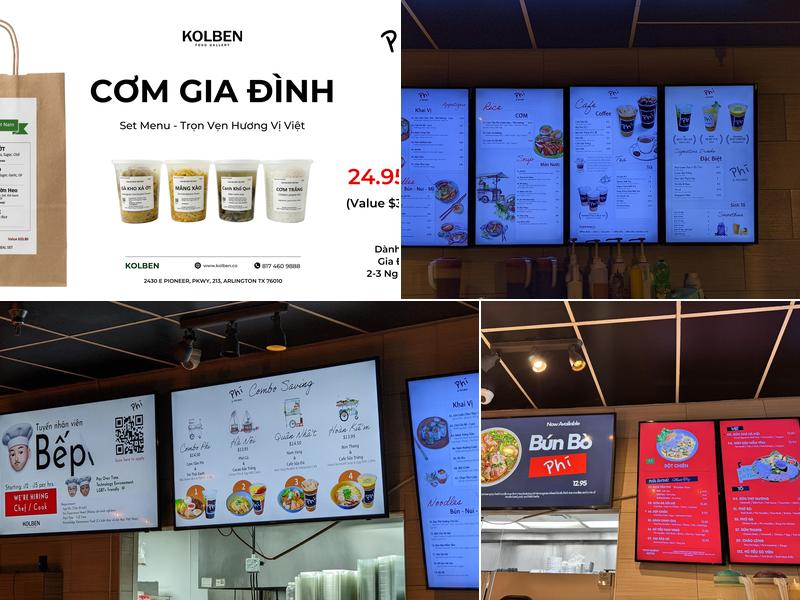 Phi Coffee & Tea Menu