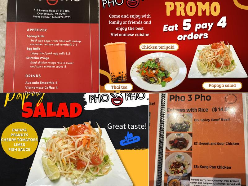 Pho 3 Pho Menu