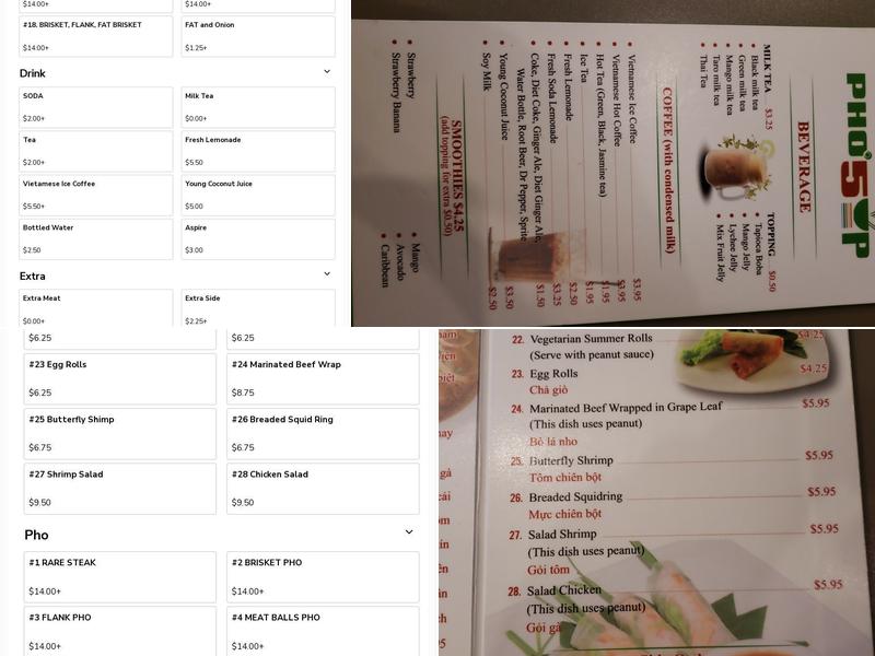 PHO 5UP ANNAPOLIS Menu