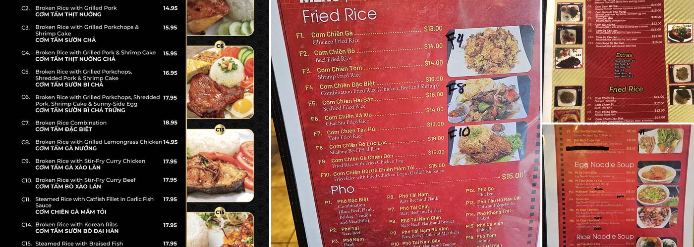 Pho 9 Menu