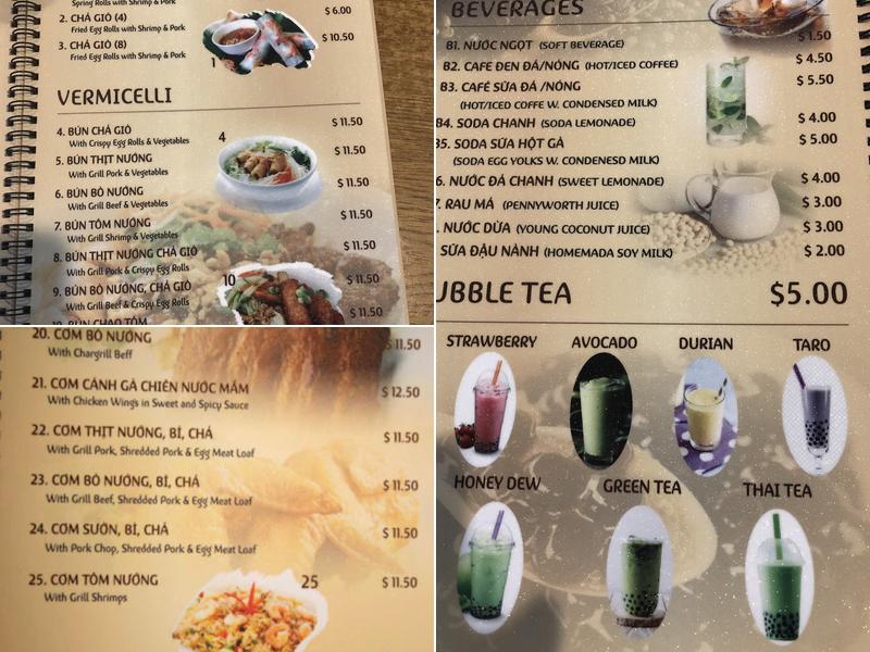 Pho OK Menu