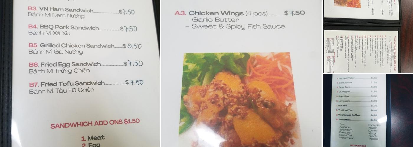 Phoever Menu
