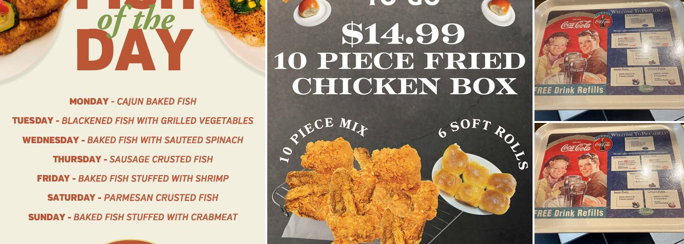 Piccadilly Restaurants Menu