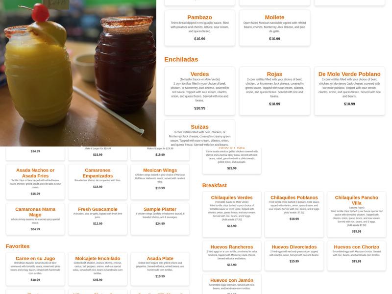 LA VECINDAD® Menu