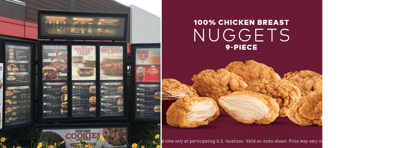 Arby's Menu