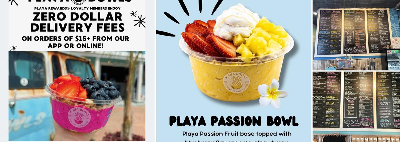 Playa Bowls Menu