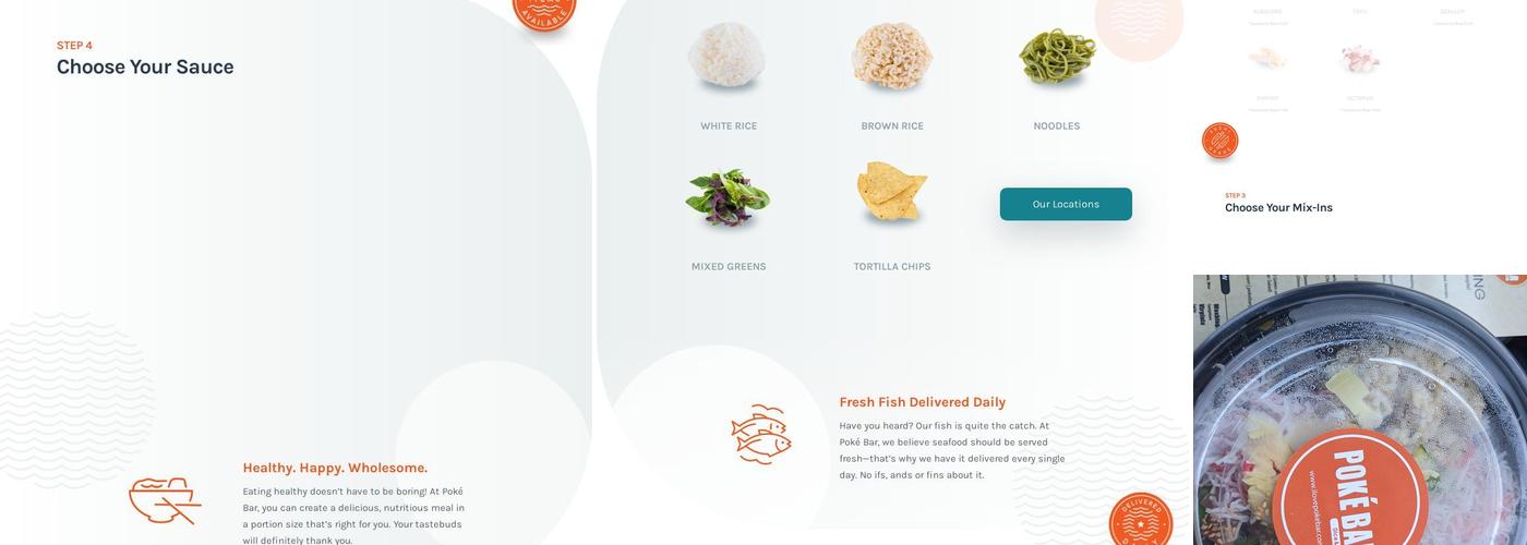 Poké Bar at Avalon Menu