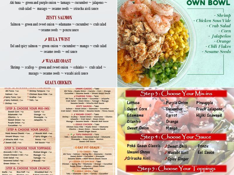 Poké Geaux Menu