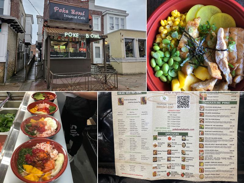 Poke Bowl Tropical Cafe 4007 Ventnor Ave, Atlantic City
