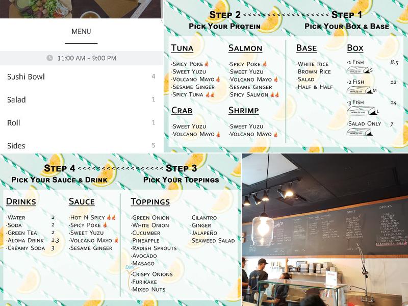 Poke N Roll Menu