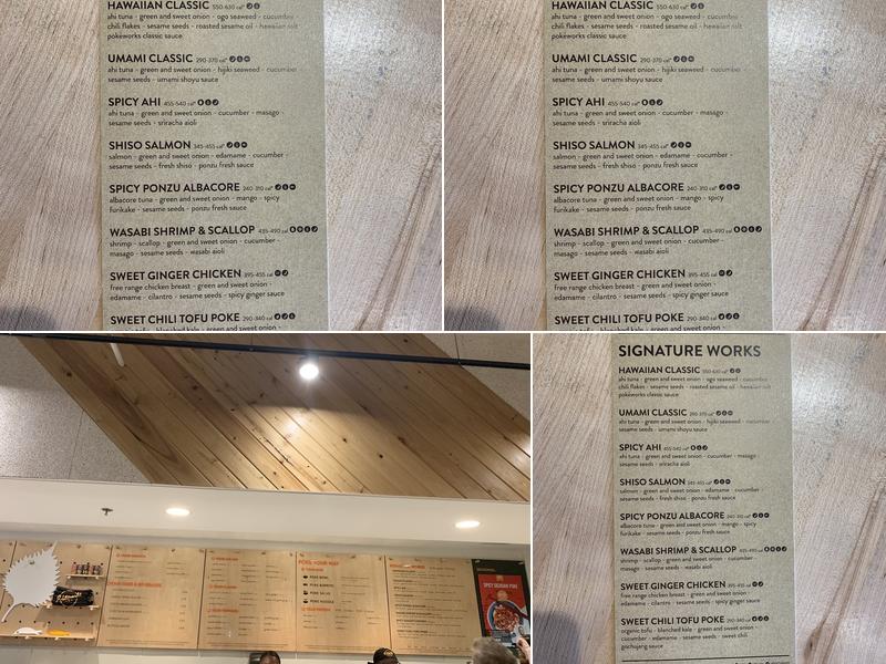 Pokeworks Menu