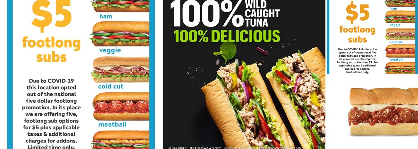 Subway Menu