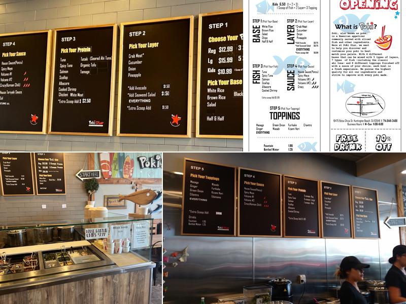 Poki Star Menu