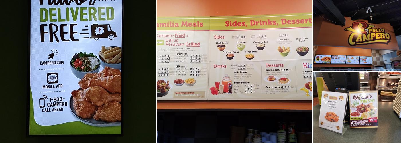 Pollo Campero Menu