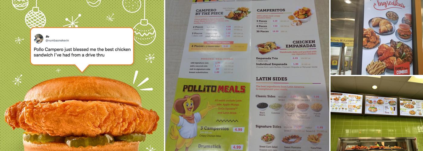 Pollo Campero Menu