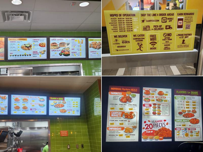 Pollo Campero Menu