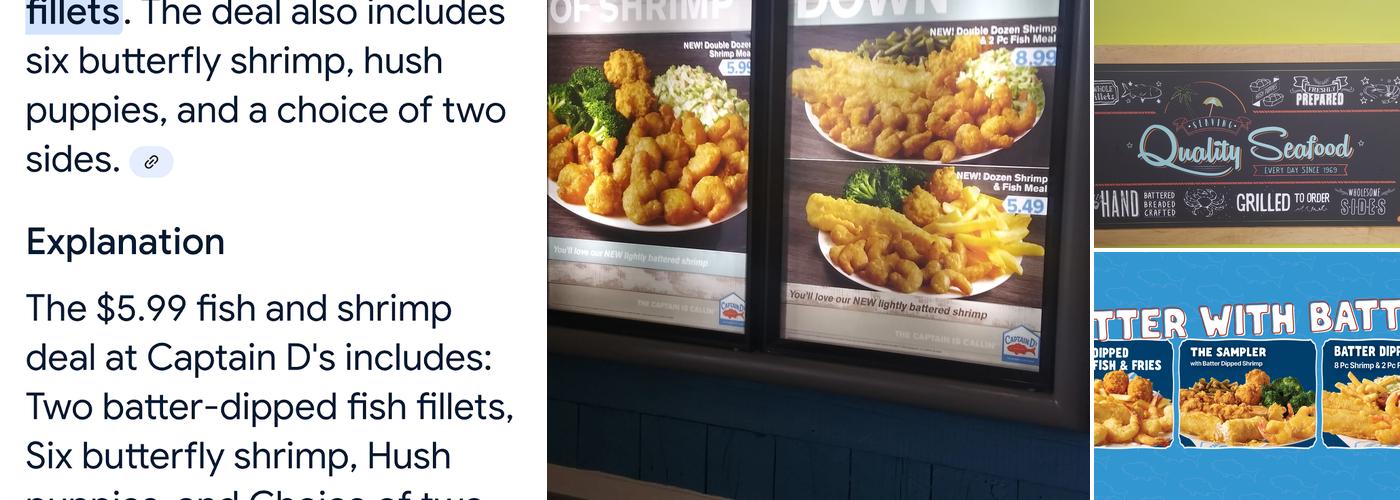 Captain D's Menu