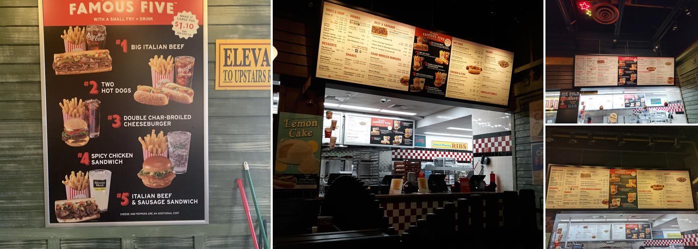 Portillo's Roseville Menu