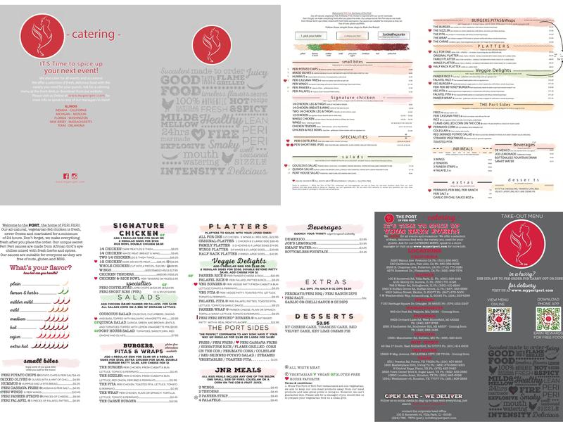 The Port of Peri Peri Menu