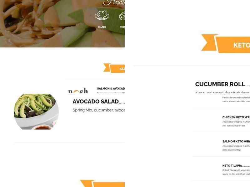 Posh Sushi Loop Menu