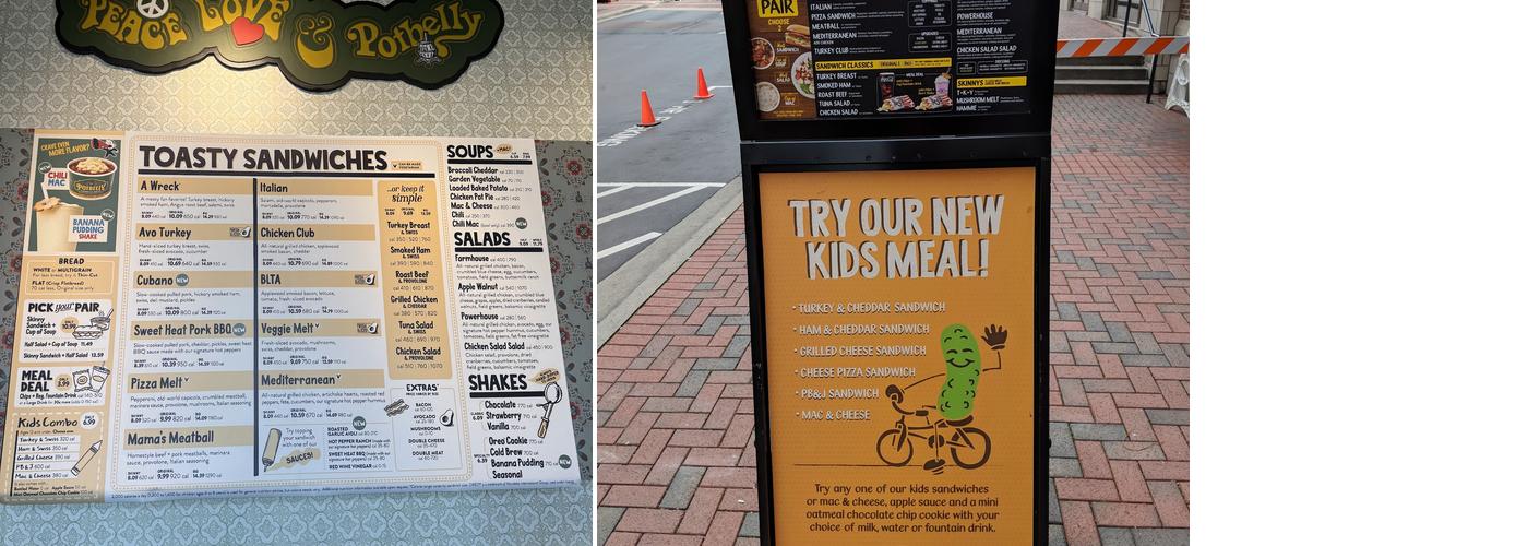 Potbelly Menu