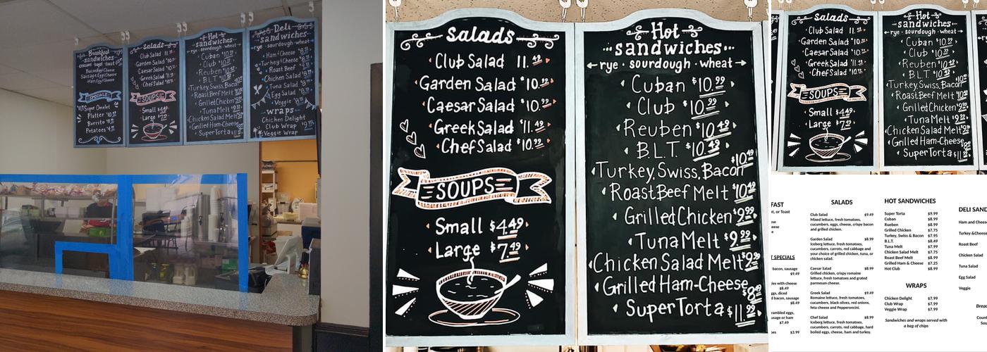 Progress Deli Menu