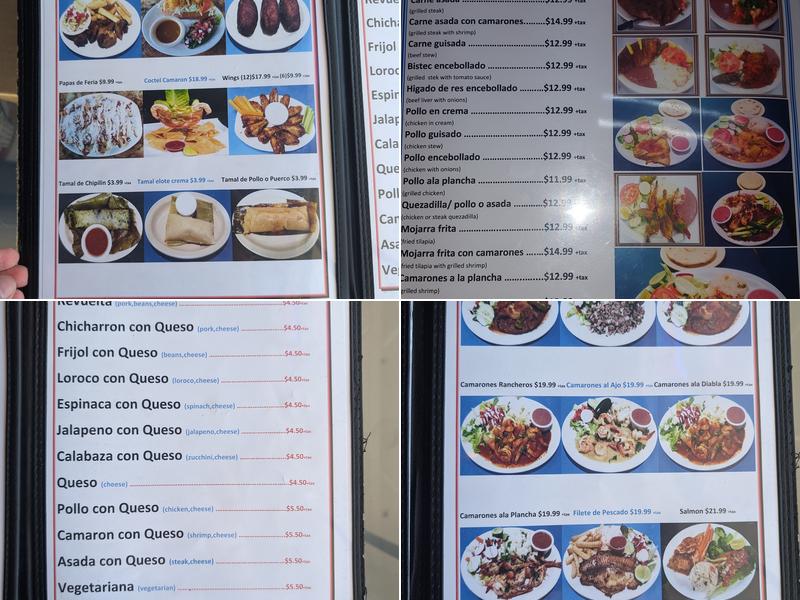 Pupuseria el kiosco Menu