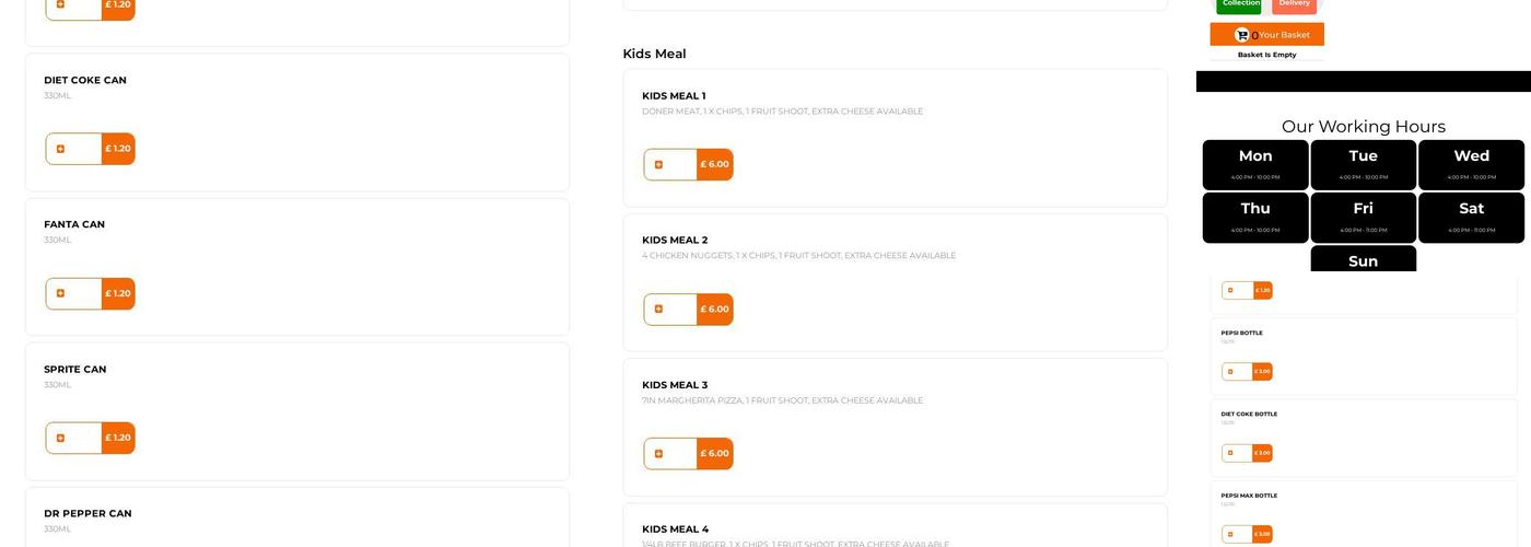 Flames Pizzeria & Grill Menu