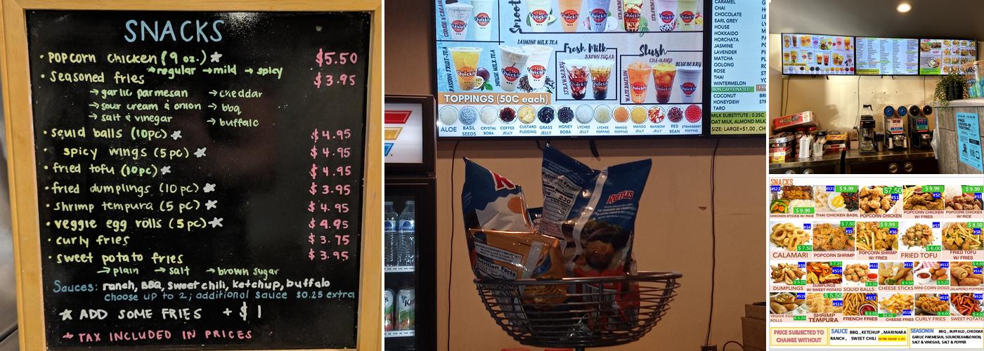 Quickly Boba Menu