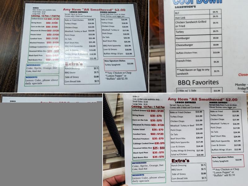R Kitchen Menu