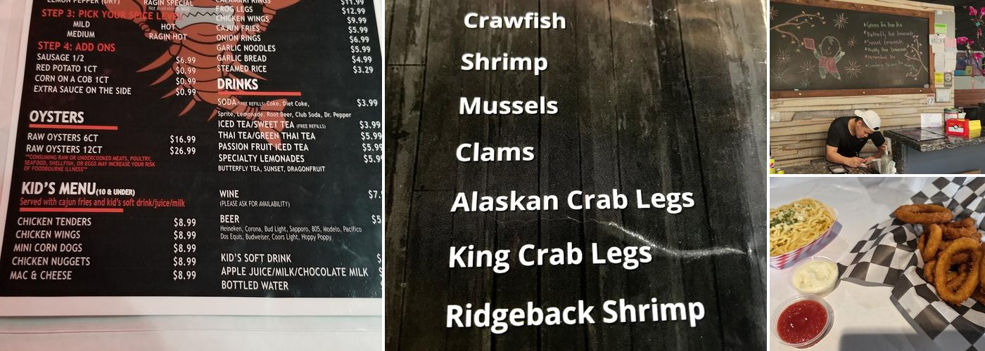 Ragin Crawfish Menu