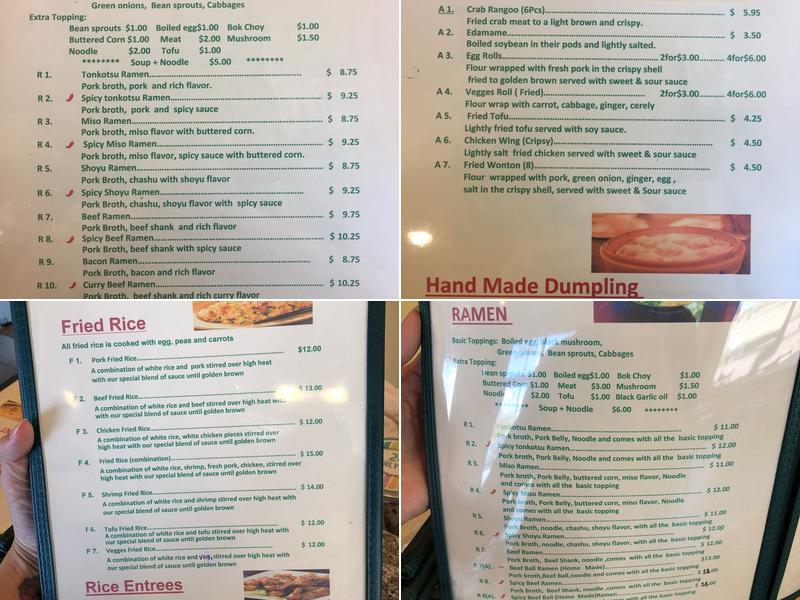 Ramen Joy Menu