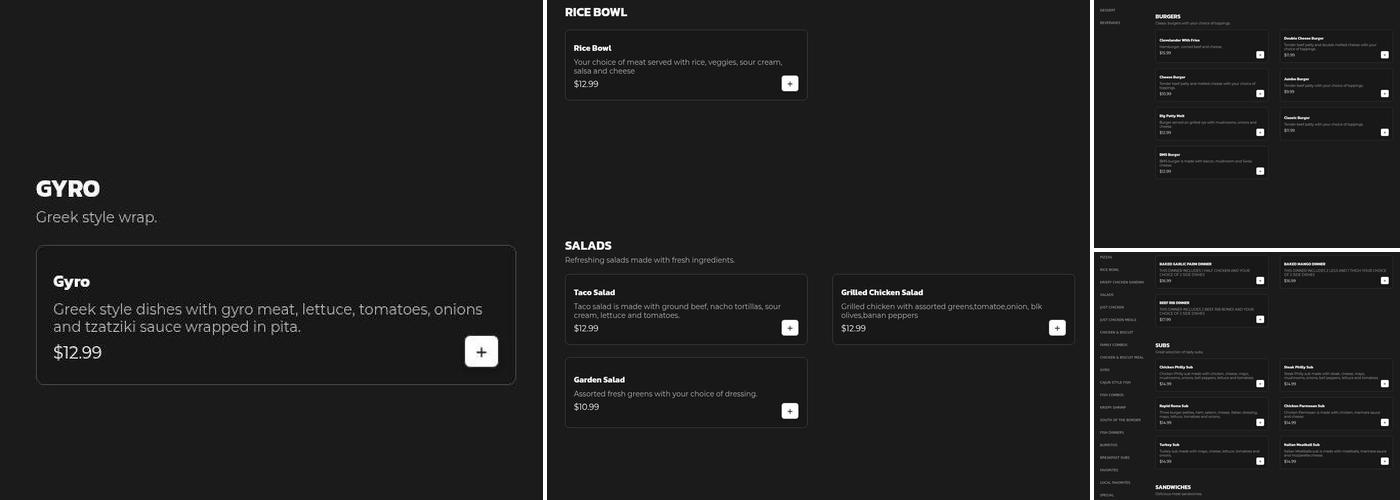 Rapid Stop Menu