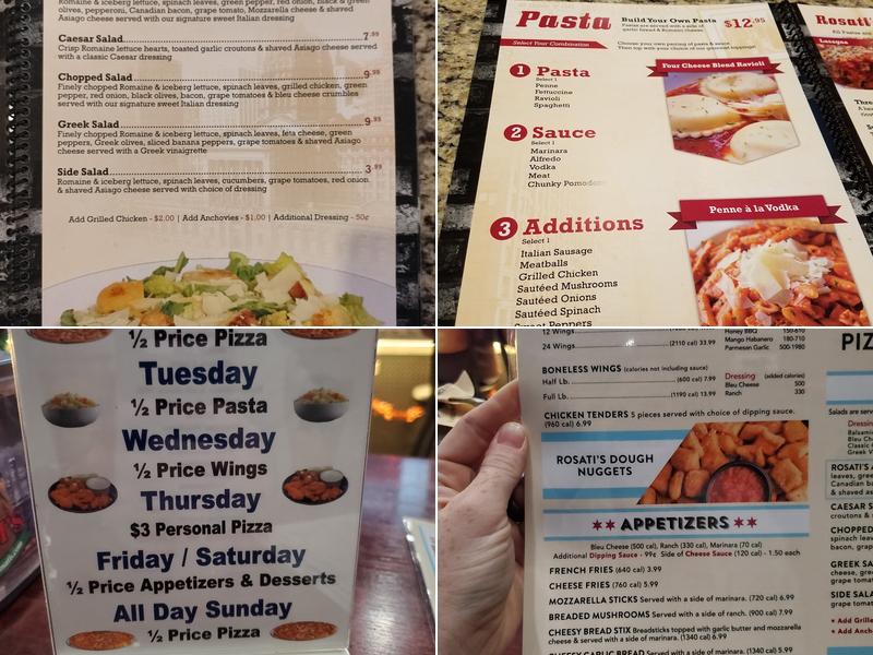 Rosati's Pizza and Sports Bar Menu