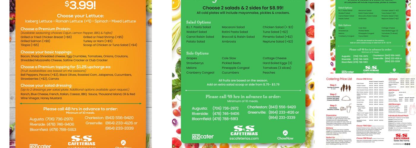 S & S Cafeteria Menu