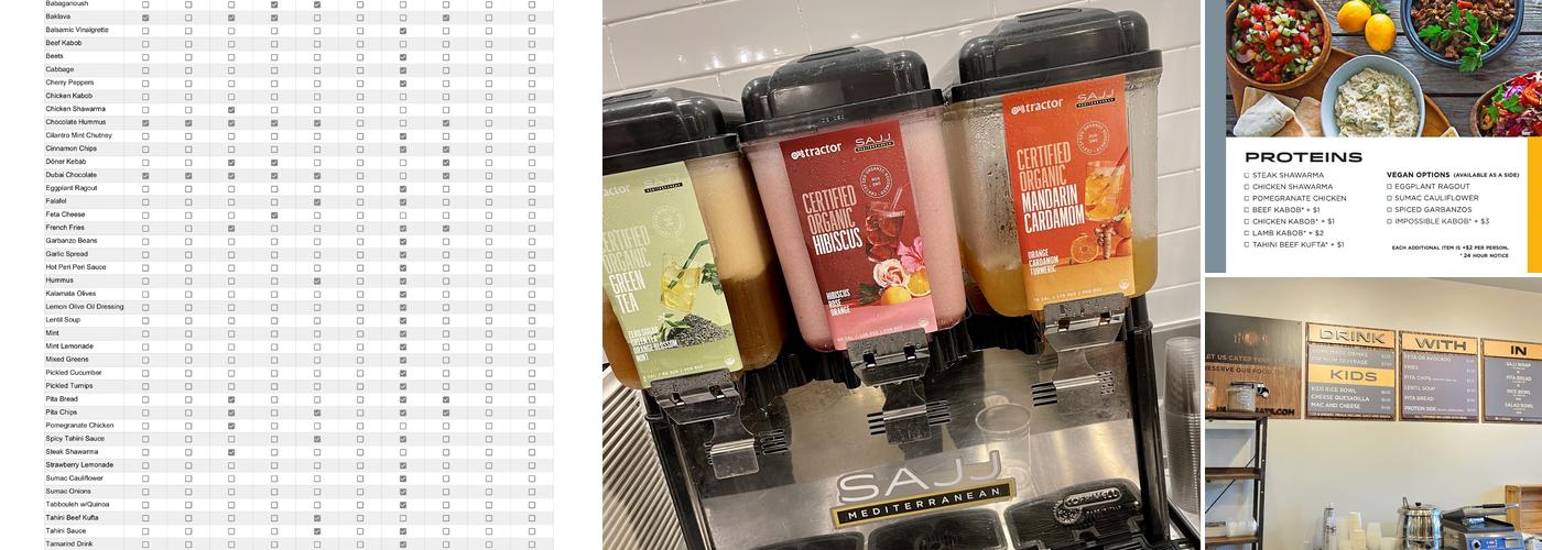 SAJJ Mediterranean (Irvine) Menu